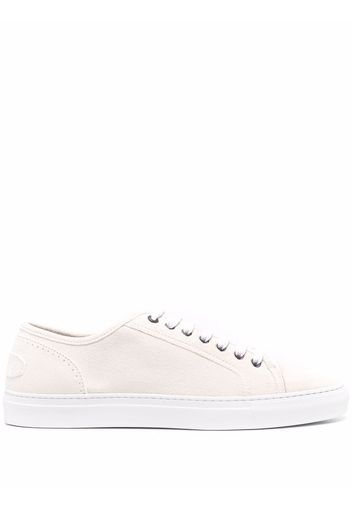Brioni leather lace-up sneakers - Bianco
