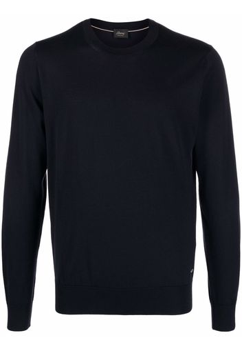 Brioni crew-neck wool jumper - Blu