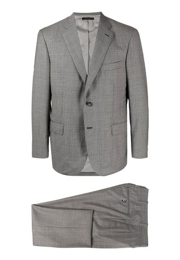 Brioni checked single-breasted blazer - Grigio