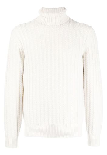 Brioni roll-neck cashmere jumper - Toni neutri