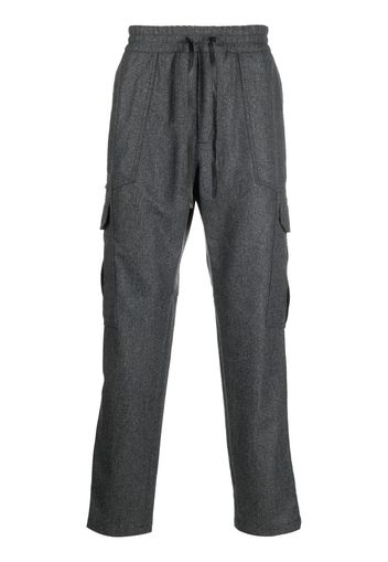 Brioni drawstring straight-leg trousers - Grigio