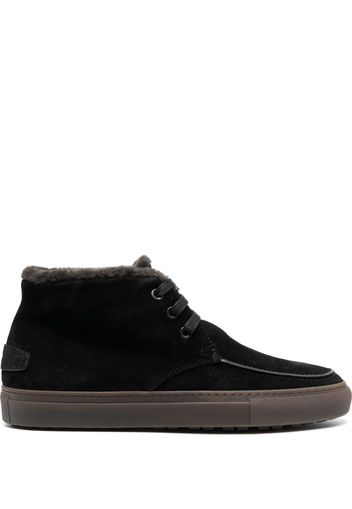 Brioni faux fur-lined suede boots - Nero