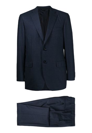 Brioni Completo due pezzi monopetto gessato - Blu