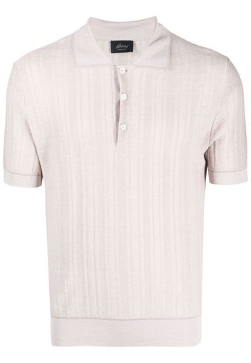 Brioni knitted polo shirt - Toni neutri