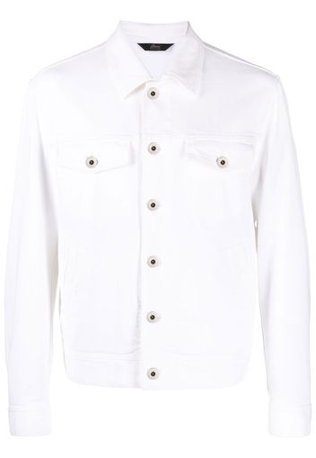 Brioni button-up denim jacket - Bianco