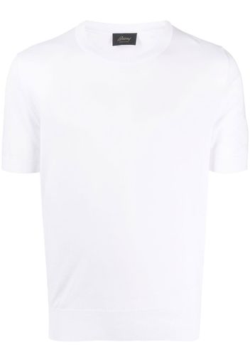 Brioni short-sleeve cotton jumper - Bianco