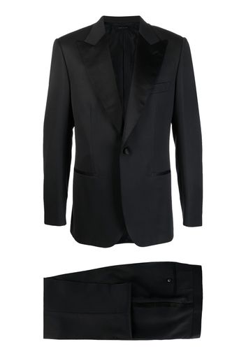 Brioni single-breasted silk suit - Nero