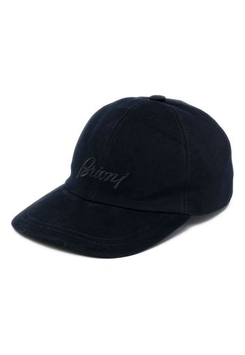 Brioni logo-embroidered baseball cap - Blu