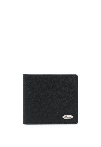 Brioni bi-fold leather wallet - Nero