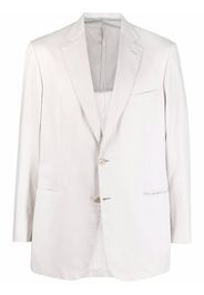 Brioni Blazer monopetto a righe - Bianco