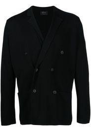 Brioni knitted double-breasted cardigan - Nero