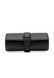 Brioni grained leather 3-watch roll - Nero