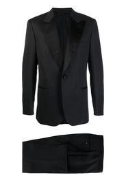 Brioni single-breasted silk suit - Nero