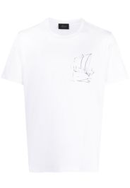 Brioni graphic-print cotton T-shirt - Bianco