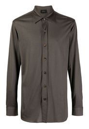 Brioni long-sleeve button-up shirt - Verde