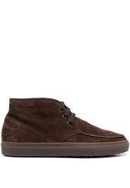 Brioni faux fur-lined suede boots - Marrone