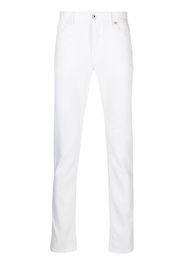 Brioni Jeans slim a vita bassa - Bianco