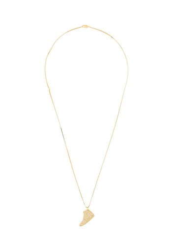 gold-plated silver Jordan crystal necklace