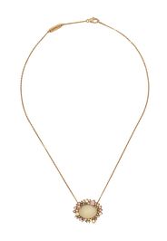 Collana con pendente in oro rosa 18kt e diamanti