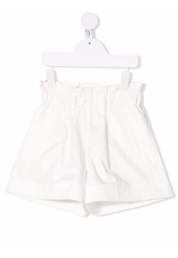 Brunello Cucinelli Kids flared elasticated shorts - Bianco