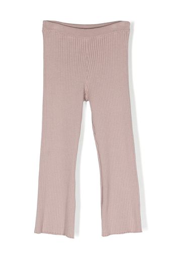 Brunello Cucinelli Kids straight-leg knitted trousers - Rosa