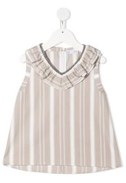 Brunello Cucinelli Kids Blusa con ruches - Toni neutri