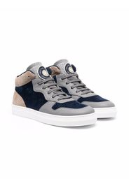 Brunello Cucinelli Kids Sneakers con design color-block - Blu