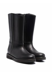 Brunello Cucinelli Kids chain-link detail tall boots - Nero