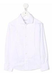 Brunello Cucinelli Kids Camicia a coste - Bianco