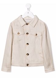 Brunello Cucinelli Kids classic denim jacket - Toni neutri