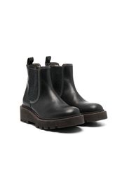 Brunello Cucinelli Kids bead-detailing chelsea boots - Nero