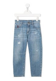 Brunello Cucinelli Kids straight-leg jeans - Blu