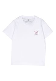 Brunello Cucinelli Kids Solomei logo-print cotton T-shirt - Bianco