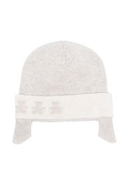 Brunello Cucinelli Kids ribbed-knit cashmere beanie - Grigio