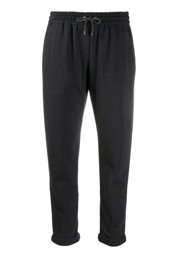 cropped drawstring trousers