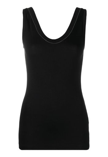 scoop neck sleeveless top