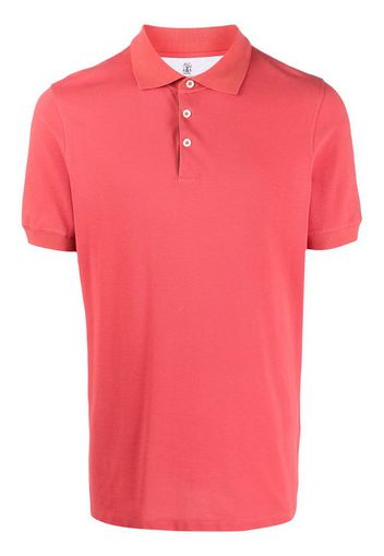 coral polo shirt