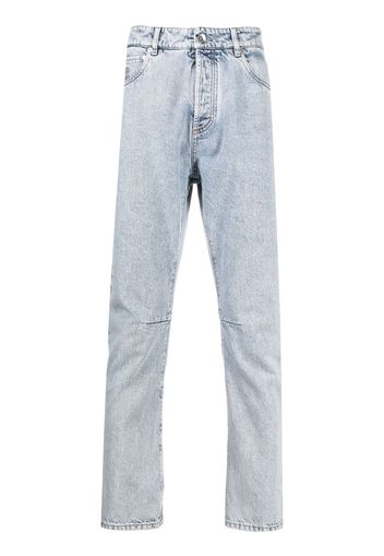 Brunello Cucinelli Jeans dritti con effetto schiarito - Blu