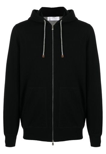 Brunello Cucinelli zip-front cashmere hoodie - CH101