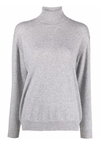 Brunello Cucinelli roll neck cashmere jumper - Grigio