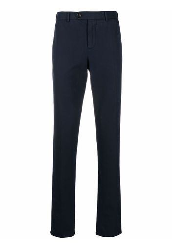 Brunello Cucinelli mid-rise slim chinos - Blu