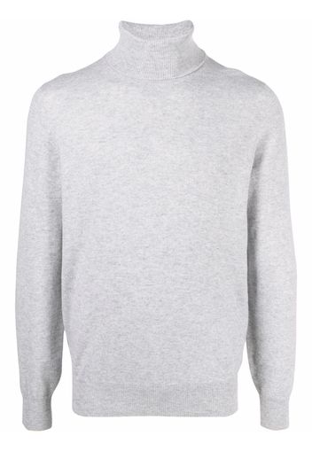 Brunello Cucinelli roll-neck cashmere jumper - Grigio