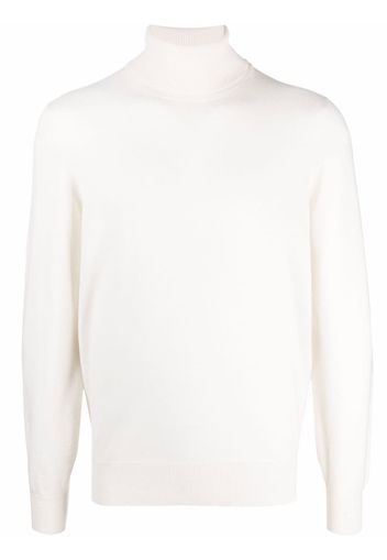 Brunello Cucinelli roll-neck cashmere jumper - Bianco