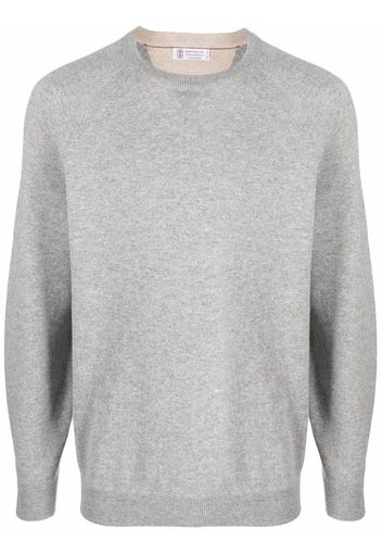 Brunello Cucinelli crew neck jumper - Grigio