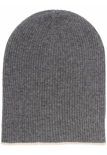 Brunello Cucinelli ribbed-knit beanie - Grigio