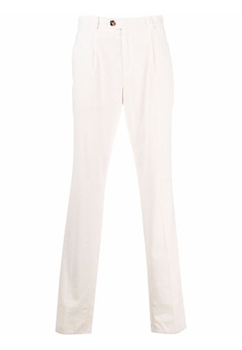 Brunello Cucinelli slim-cut chinos - Bianco