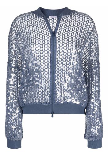 Brunello Cucinelli Cardigan con paillettes - Blu