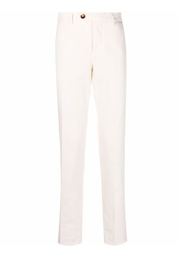 Brunello Cucinelli straight-leg cotton trousers - Bianco