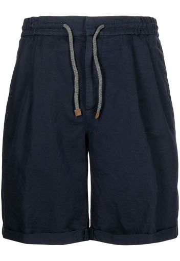 Brunello Cucinelli Bermuda con coulisse - Blu