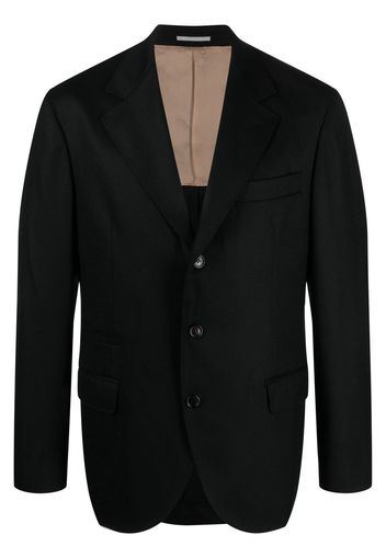 Brunello Cucinelli single-breasted wool blazer - Nero